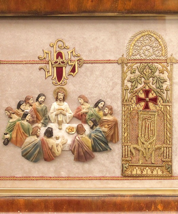 The Last Supper In Gold Thread Embroidery