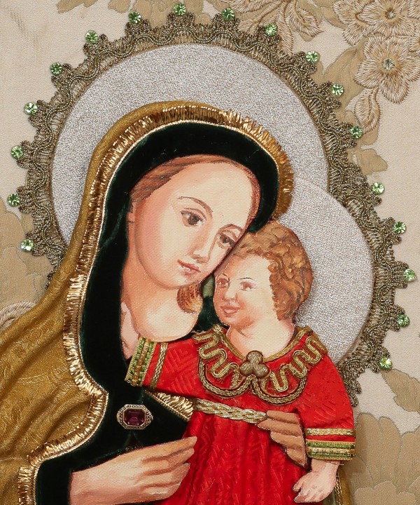 The Virgin Mary And Child In Oil Painting