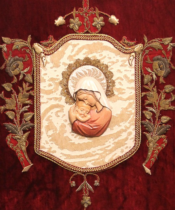 The Virgin Mary And Child Painted