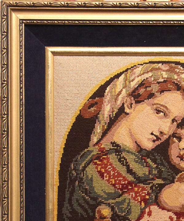 The Virgin Mary And Child Embroidered
