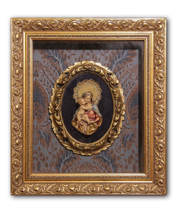 The Virgin Mary And Child Golden Frame