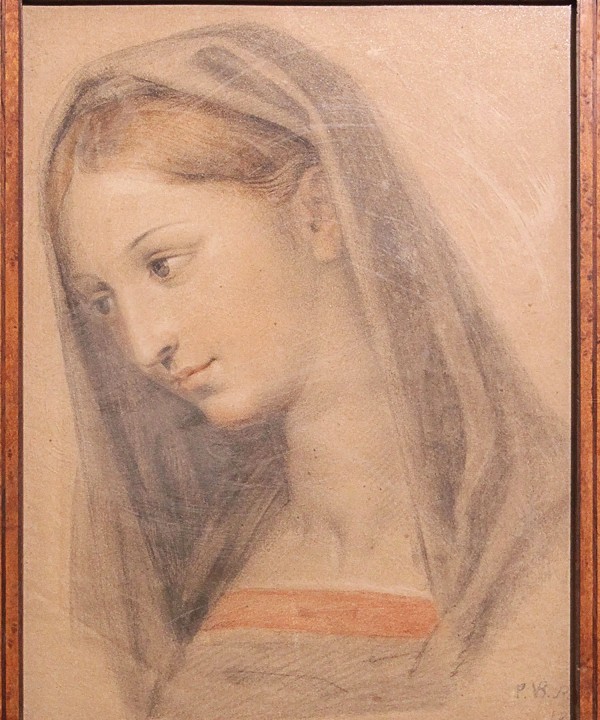 The Virgin Mary In Pencil