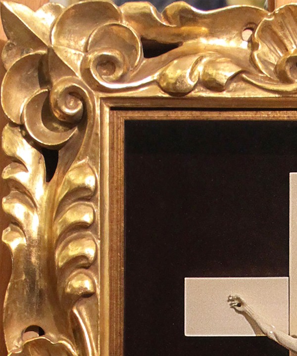 The Cross And The Crucifix  Gold Frame