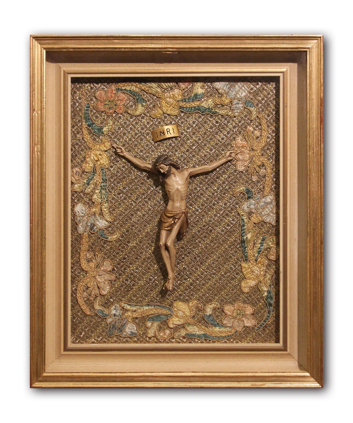 The Cross And The Christ In Embroidery