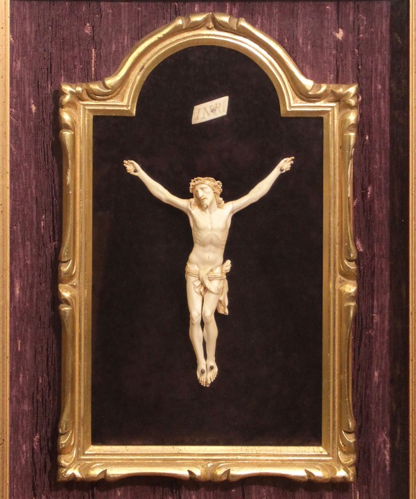 The Cross And The Christ Golden Frame