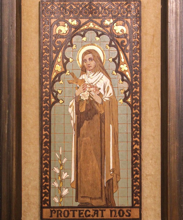 Saint Therese Pyrography