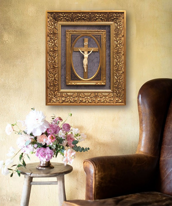 The Christ In Golden Frame