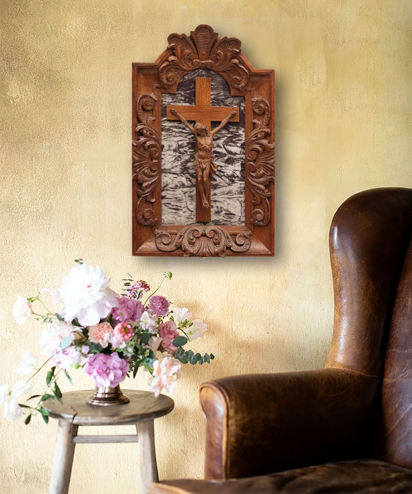 The Christ In Carved Frame